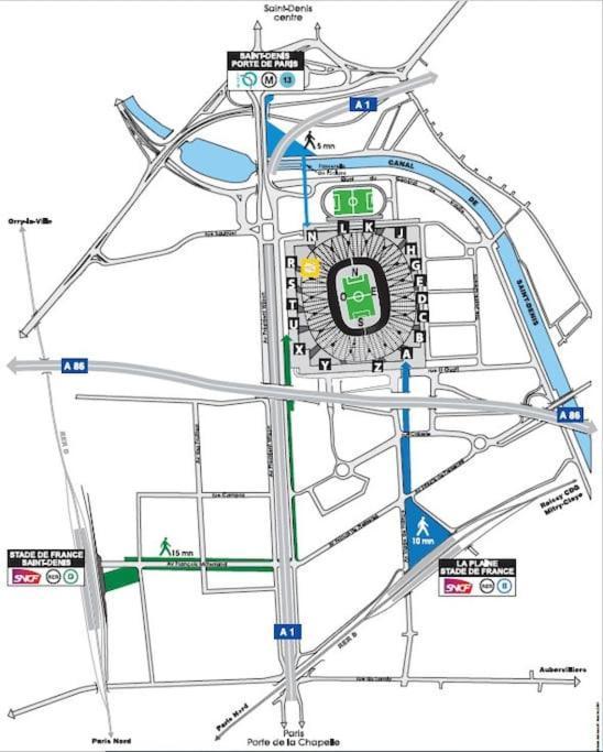 פיירפיט-סור-סיין Charmante Studio Ligne 13 Tram 5 Saint Denis מראה חיצוני תמונה